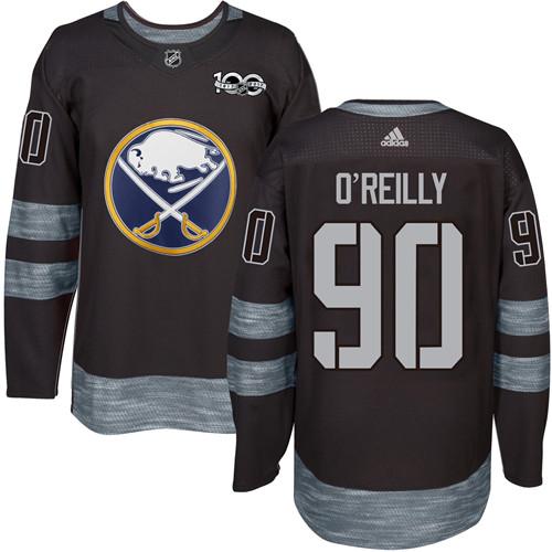 Adidas Sabres #90 Ryan O'Reilly Black 1917-100th Anniversary Stitched NHL Jersey